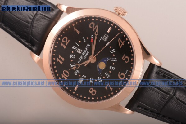 Patek Philippe Replica Grand Complications Watch Rose Gold 5400 blk - Click Image to Close